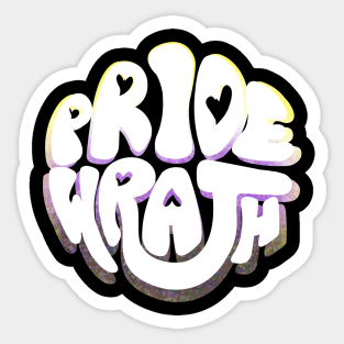 Pride and Wrath (Enby / Non-Binary Pride) Sticker